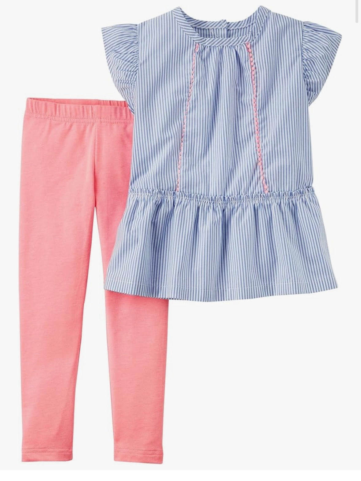 Carter's Conjunto de 2 piezas de leggings para bebé niña, 3 meses, Rosado