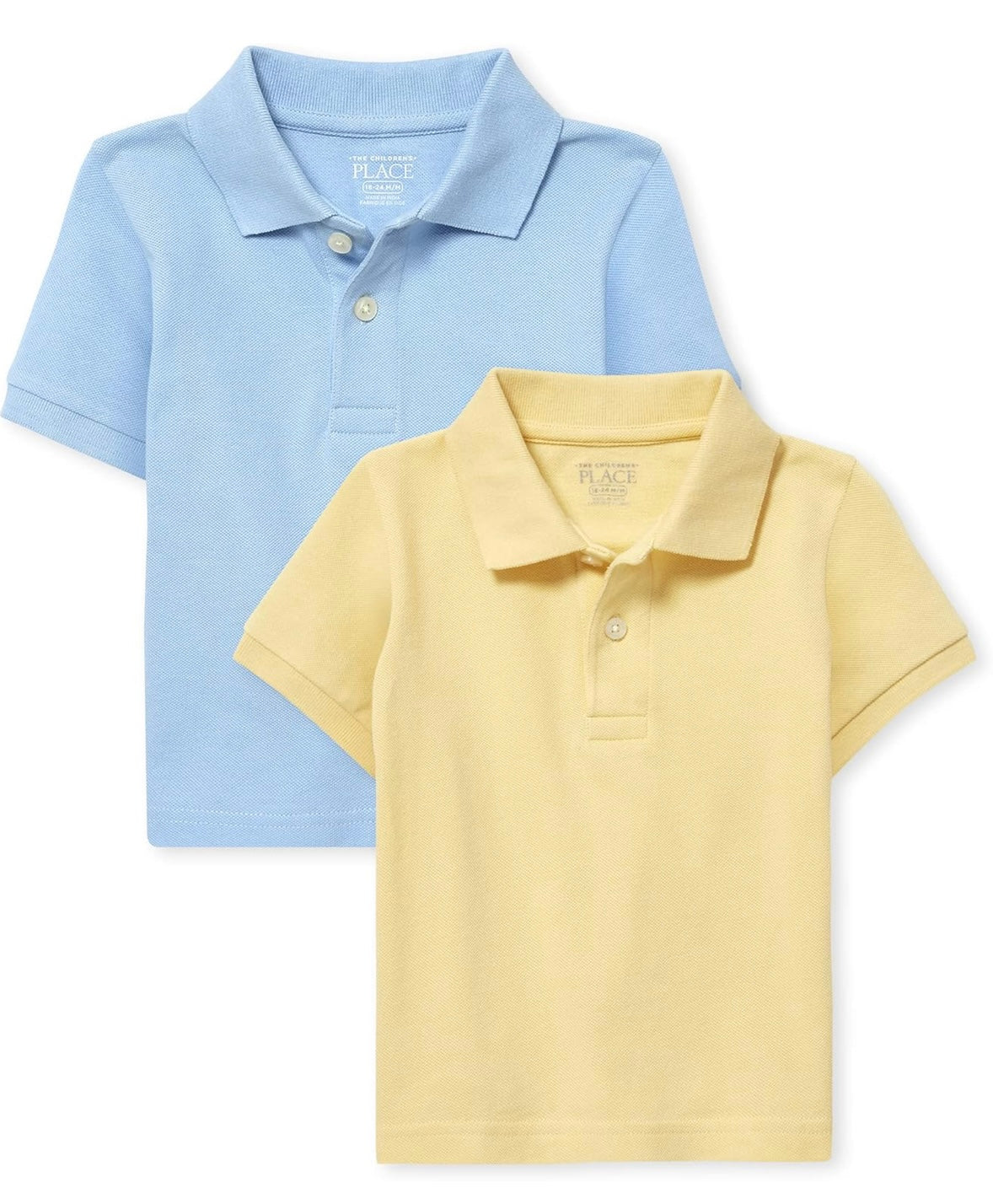 The Children's Place - 2 Camisas polo de manga corta para bebés y niños pequeños casual.